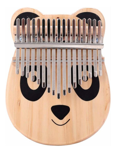 Kalimba Piano Portátil Con 17 Llaves Con Martillo De Afin