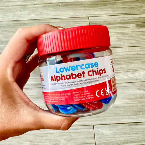Alphabet Chips Hand2mind En Minúscula Para El Aprendizaje De