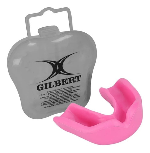 Protector Bucal Para Rugby Gilbert Anatomico Moldeable Box