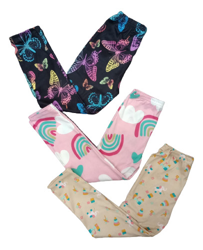 Pack X 3 Calzas Nena Modal Super Soft Niña Primavera-verano