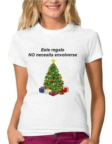 Polera Navidad Año Nuevo Fiestas Regalos Arbol Adornos Unise