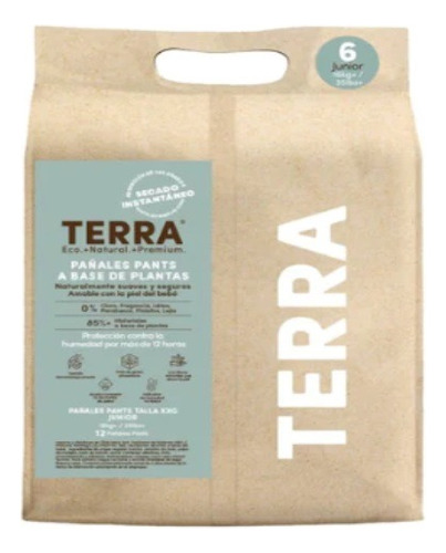 Pañales Terra Pants Biodegradable Pack X2 Elige La Talla Género Sin género Tamaño Extra extra grande (XXG)