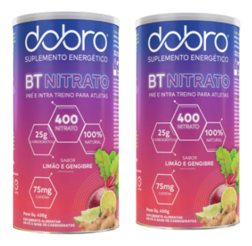 Kit 2 Bt Nitrato 400 Carboidrato Beterraba Dobro Todos