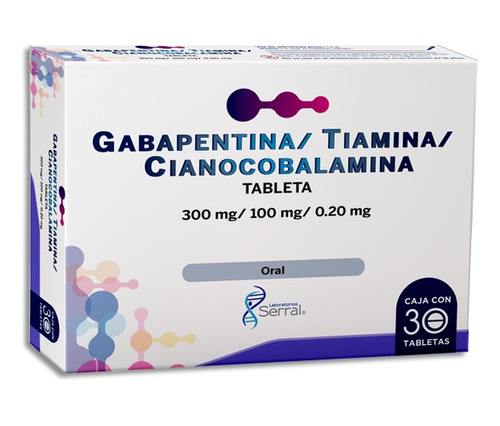Gabapentina/ Tiamina/ Cianocobalamina 300/100/0.20mg 30tabs