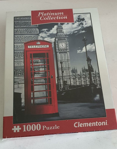 Rompecabezas Clementoni 1000 Piezas Cabina Telefónica.
