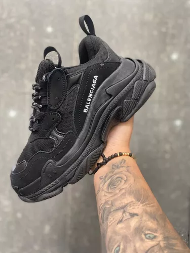 Tenis Balenciaga Triple Negros Original En Caja Off | sin interés