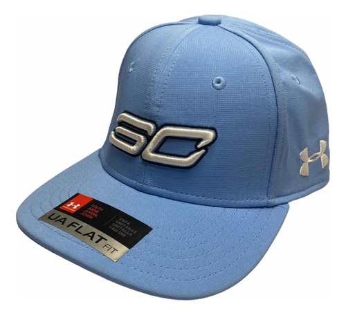 Gorra Under Armour Curry Sc Original Azul Plana Joven M736