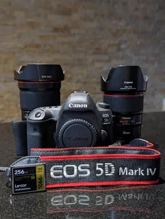 Canon 5d Mk Iv + Lens Ef 16-35mm 2.8l Ill + Ef 35mm 1.4l Il