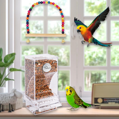 Comedero Automático Para Pájaros, Comedero Para Pájaros Que