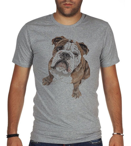 Remera De Hombre Bulldog Ingles Art