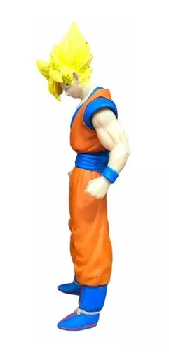 Goku Blue Dragon Ball Z Boneco Collection Grande 26cm Caixa