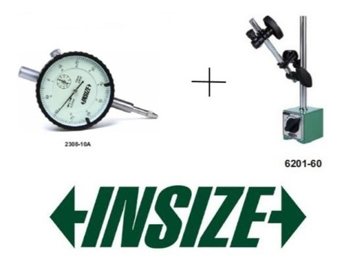 Reloj Comparador Mas Base Magnetica Industrial Insize