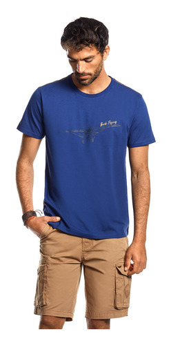 Polera Hombre Iowa Azul Ferouch Ss 2022