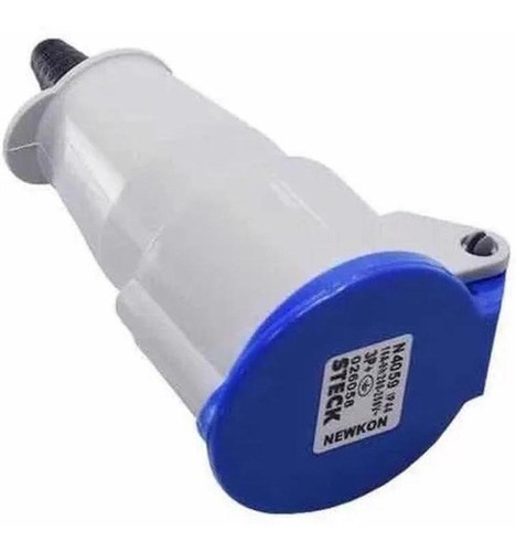 Cabo Pp 4x1.50mm 10mt + Plug/acopla 3p+t 16a Steck 1º Linha Cor Da Cobertura Preto