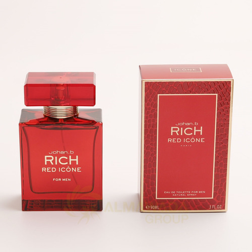 Perfume Johan B Men's Rich Red Icone For Men Original 90ml