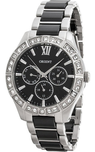Imagen 7 de 10 de Reloj Orient Mujer Acero Inox Quartz Fsw01003b Metalico