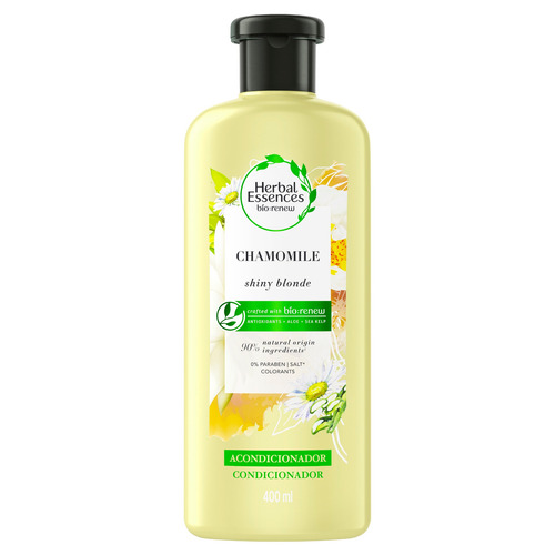 Imagen 1 de 1 de Acondicionador Herbal Essences Bío:renew Chamomile en botella de 400mL por 1 unidad