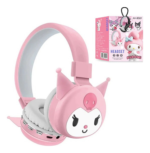 Audífonos Kuromi Bluetooth Auriculares Hello Kitty Ah-806y