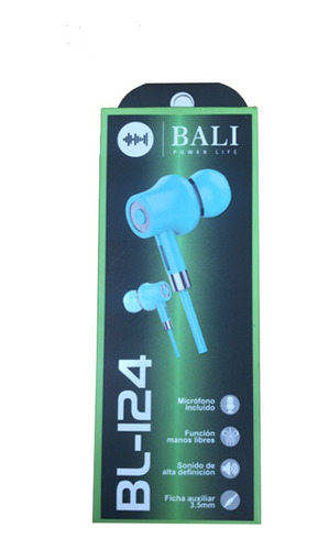 Auriculares In Ear Con Cable Bali 8235bl124