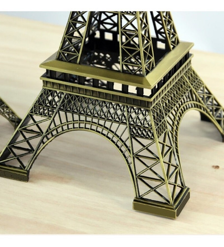 Torre Eiffel Escala 100% Metal Estilo Vintage 18cm Decora