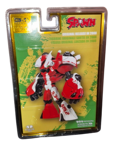Platinum Spawn Robot Wars Mcfarlane 30th Anniversary Action
