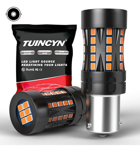 Tuincyn Bau15s Py21w Bombilla Led Ambar Amarillo Canbus V 2