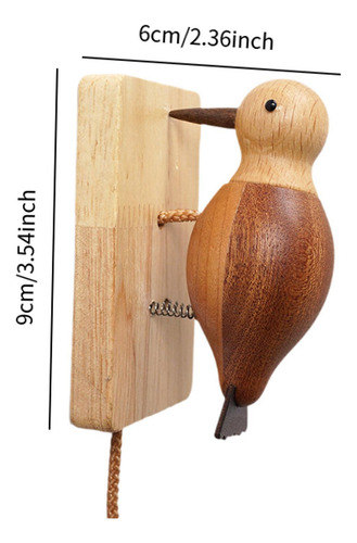 Timbre De Puerta Con Forma De Pájaro Carpintero, Regalo De