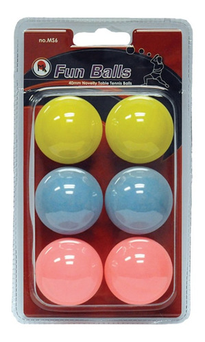Bolas Mk Ping Pong Fun X 6