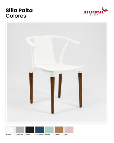 Imagen 2 de 2 de Pack X4 Silla De Comedor Diseño Palta Wood 3años De Garantía