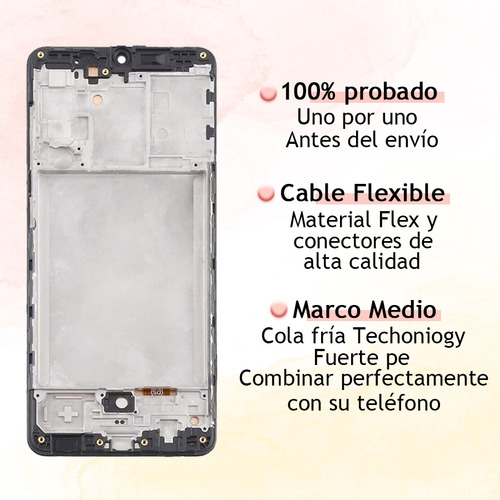 Lzhipx Pantalla Lcd Para Samsung Galaxy A31 A315 Sm-a315f Sm-a315f/ds A315g Con Marco
