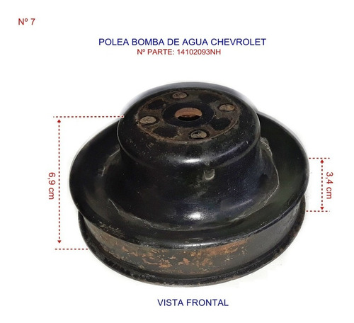 Polea Bomba De Agua Chevrolet  (7)
