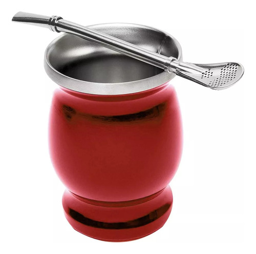 Taza De Té De Calabaza De Acero Inoxidable Mate De Doble Par