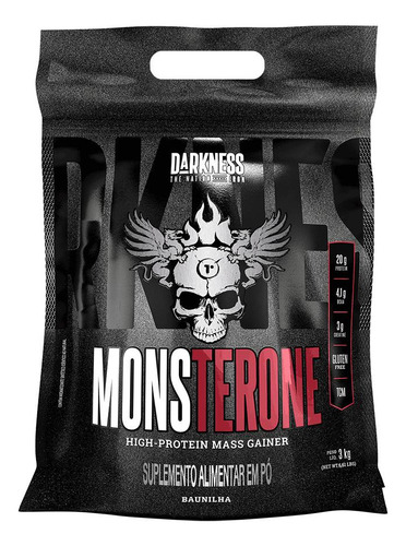 Monsterone 3kg Darkness Sabor Baunilha