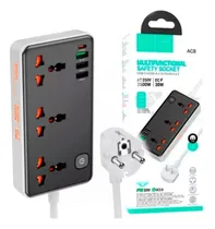 Comprar Extension Toma Corriente Carga Rápida 30w Extensor Hoco Ac8 