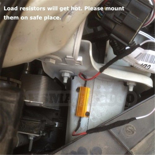 Imagen 6 de 9 de 4pcs 50w 12ohm 12rj Led Resistencia De Carga Decodificador F