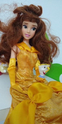 Barbie Articulada La Bella Y La Bestia. Bella Taza Chip Masc
