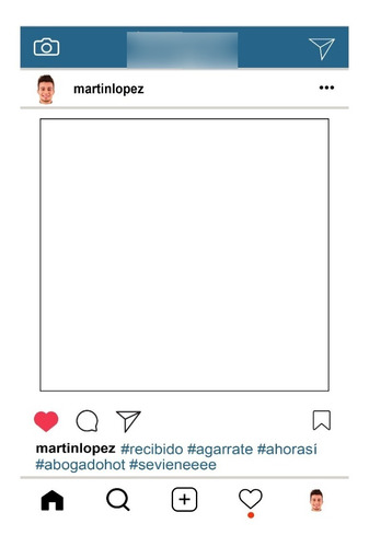 Cartel Cuadro Marco Instagram Imprimible Personalizado