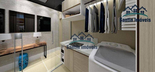 Imagem 20 de 23 de Cobertura Com Elevador, 02 Quartos, (01 Suíte ) Quintal , Lavabo, 02 Vagas Cobertas À Venda, 89 M² - Campestre - Santo André/sp - Co0731