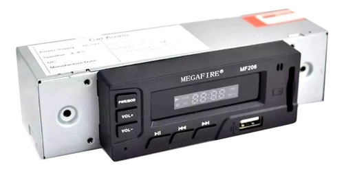 Imagen 3 de 3 de Autoestéreo para auto Megafire MF206 con USB y lector de tarjeta SD