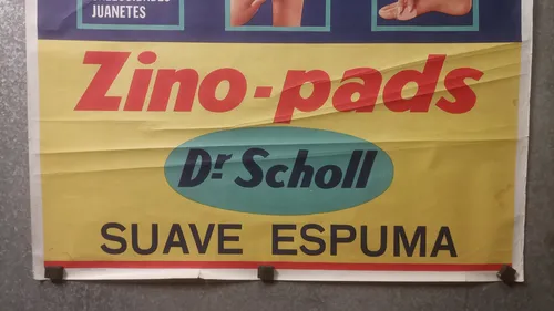 Antiguo Afiche Publicitario Zino-pads Dr. Scholl Original (Usado)