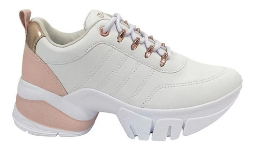 Imagem 2 de 6 de Tênis Feminino Ramarim Dad Chunky Sneaker 2180103 Rosa