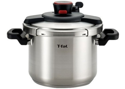Olla A Presión T-fal P45007 Clipso En Acero Inoxidable Plateado