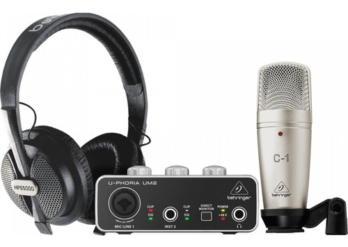 Kit Grabación Behringer U-phoria Studio + Garantía Oficial