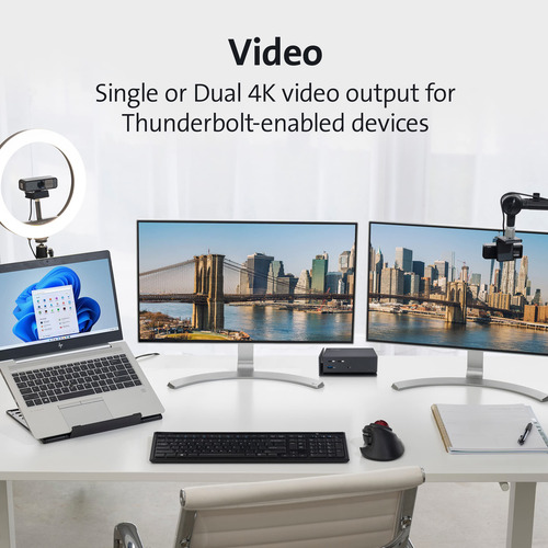 Kensington Sd5560t Thunderbolt 3 Y Usb-c Dual 4k Estación De