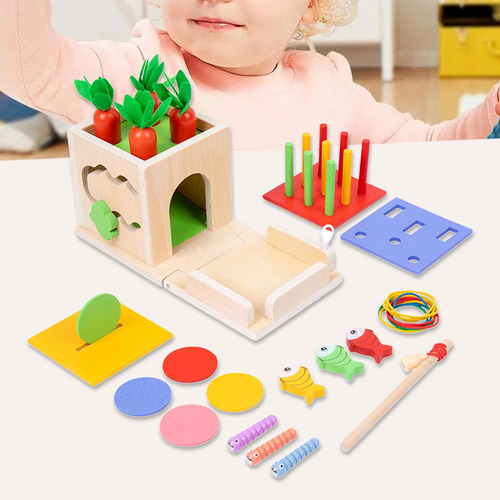 Montessori Toddler Play Kit 8 En 1 Juegos De Tirar