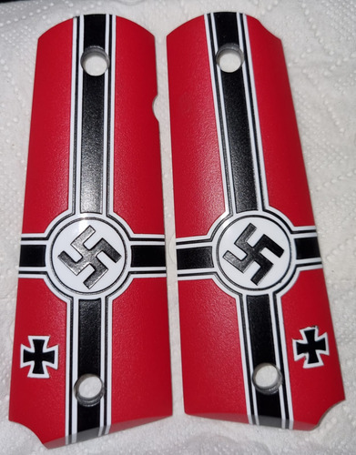 Cachas Con Diseño Para Colt 1911 38 45 Rojo