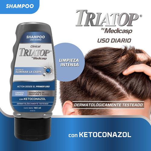 Triatop Clinical Shampoo Limpieza Intensa Ketoconazol 165ml
