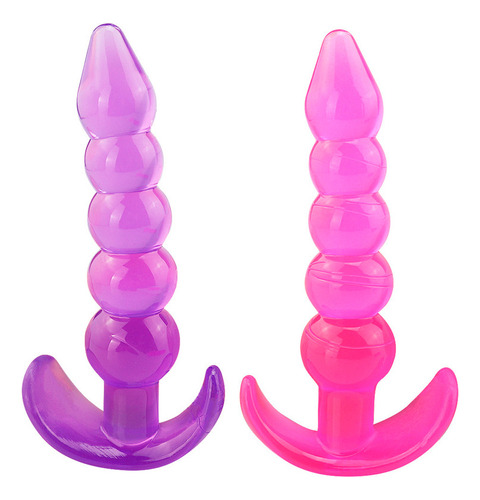 Plug Silicona Anal Tapón Cuentas Consolador Dildo Dilatador