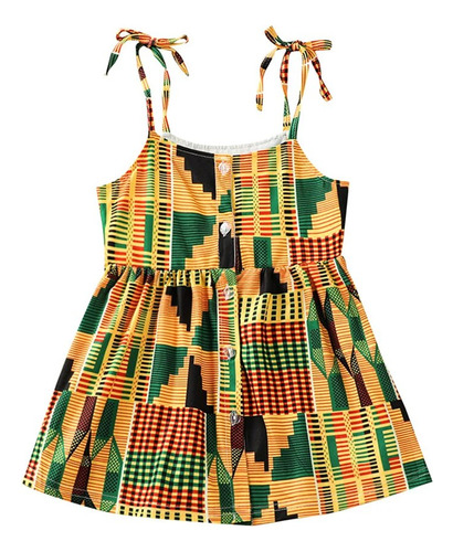 Vestidos Africanos Para Bebés Y Niños Pequeños Con Volantes