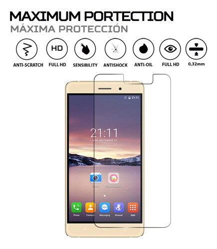 Protector Pantalla Antishock Para Bluboo Maya